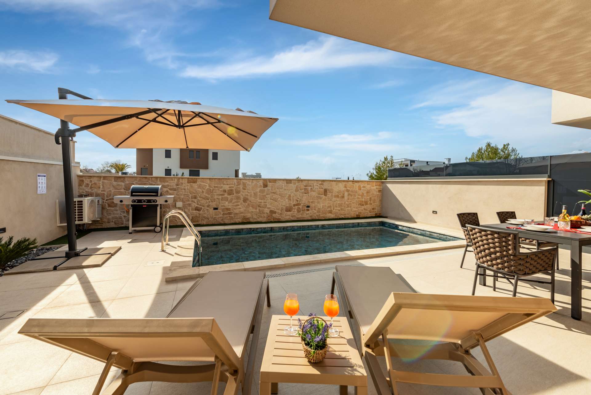 Seaview Villa Sal with pool, jacuzzi and sauna