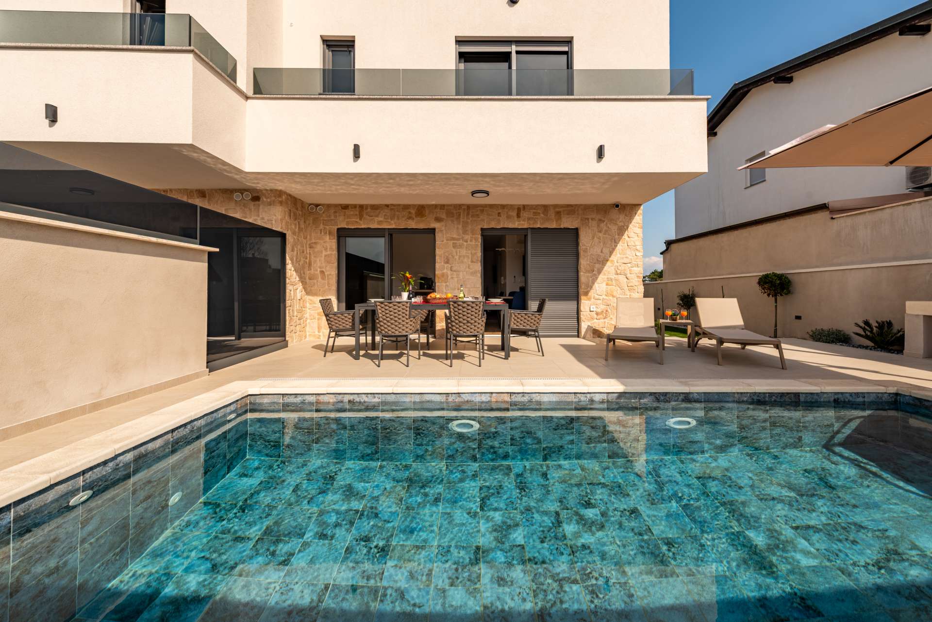 Seaview Villa Sal with pool, jacuzzi and sauna
