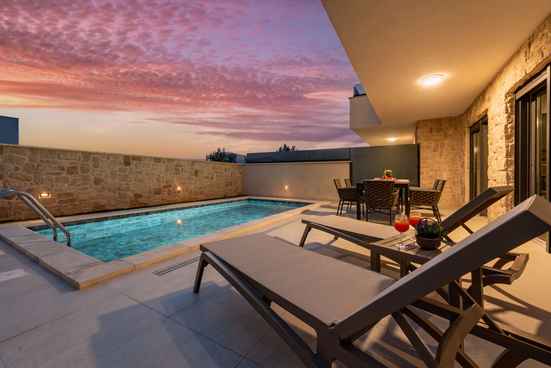 Seaview Villa Sal with pool, jacuzzi and sauna