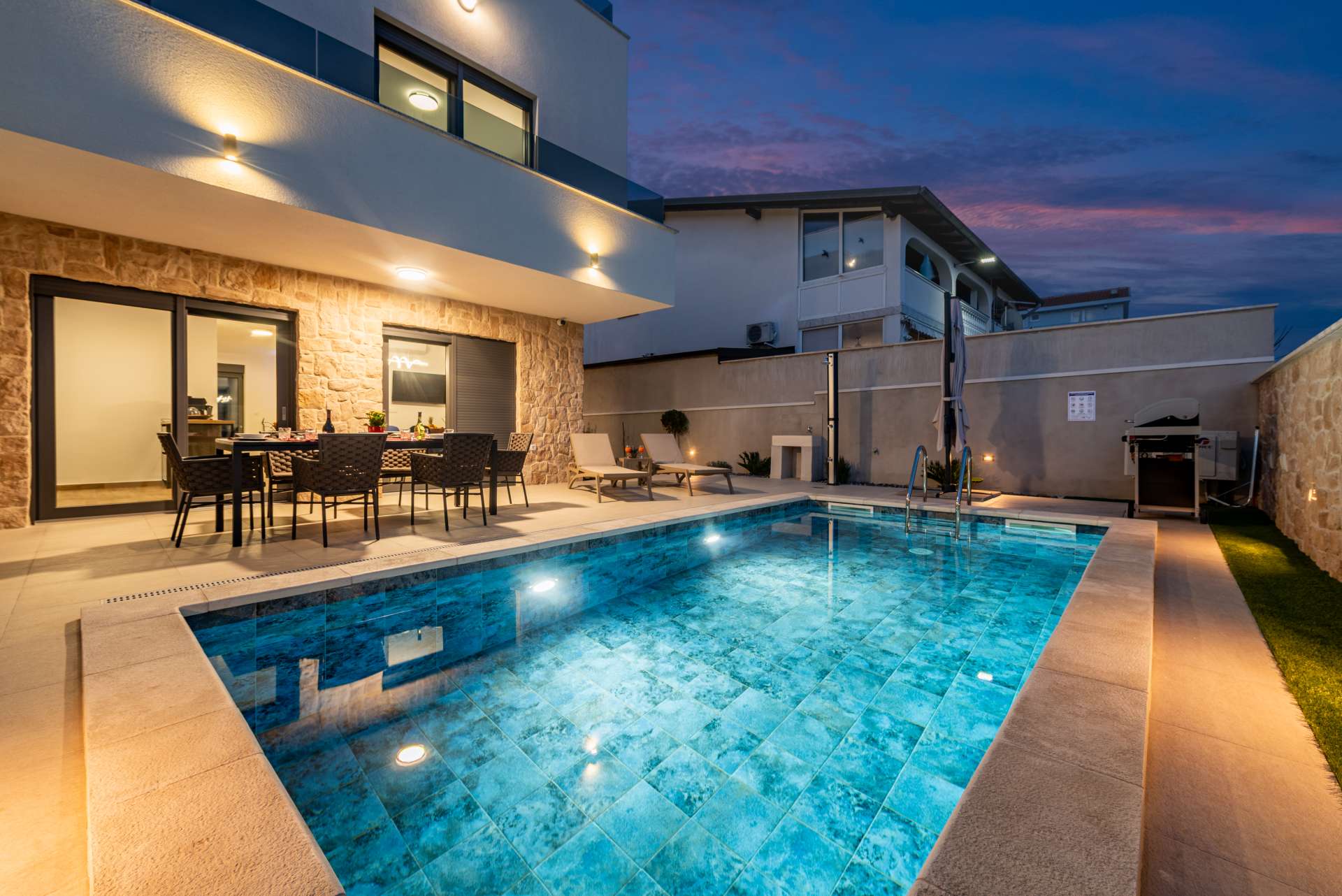 Seaview Villa Sal with pool, jacuzzi and sauna