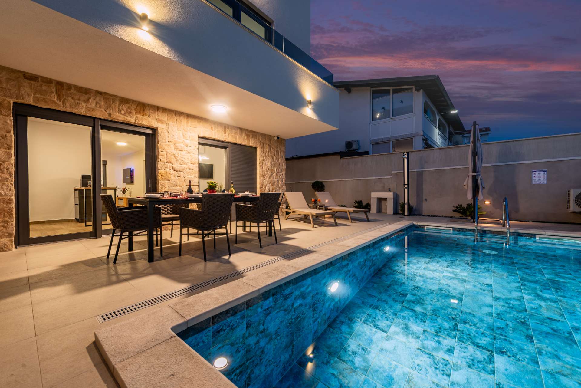 Seaview Villa Sal with pool, jacuzzi and sauna