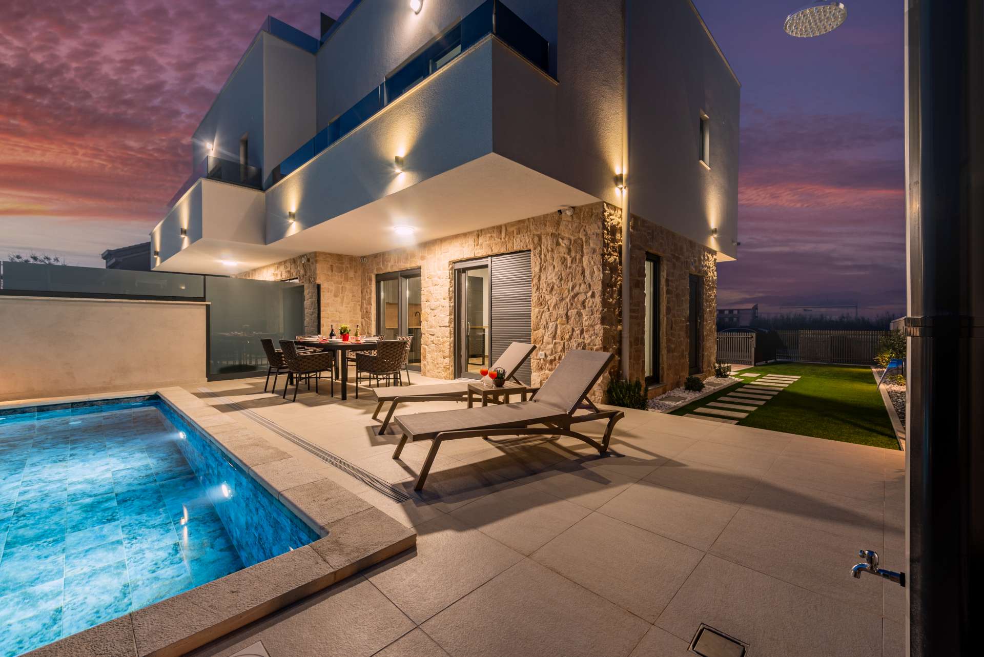 Seaview Villa Sal with pool, jacuzzi and sauna