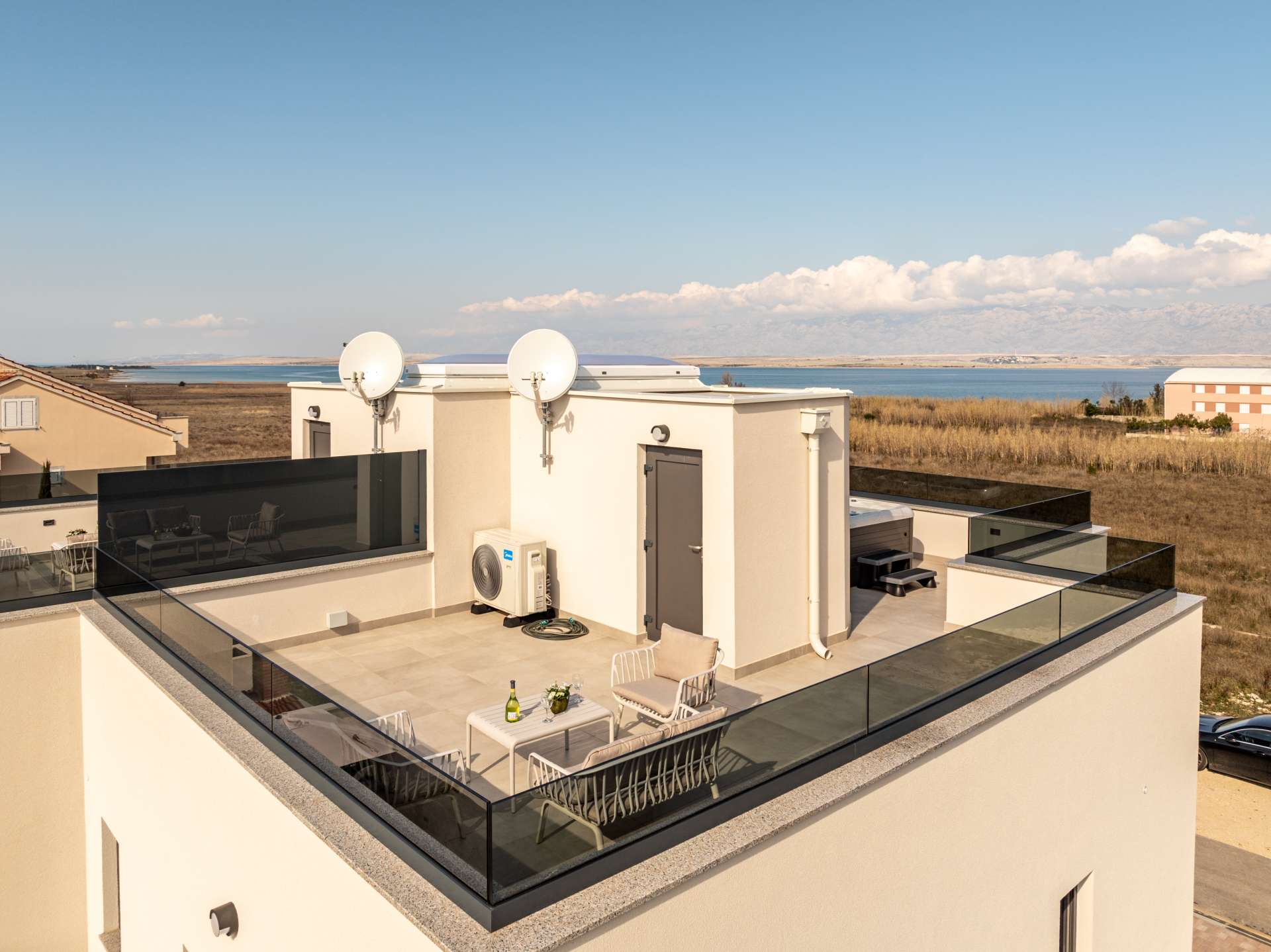 Seaview Villa Sal with pool, jacuzzi and sauna