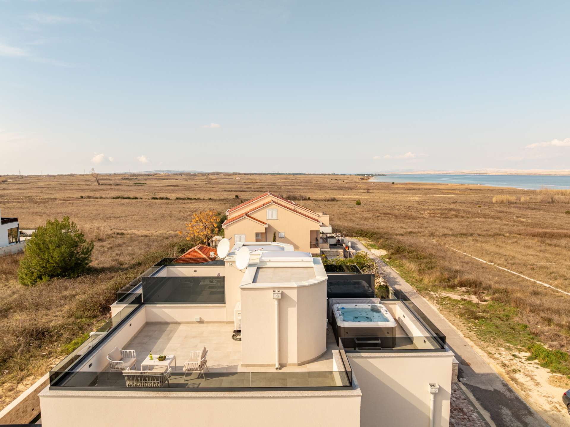 Seaview Villa Sal with pool, jacuzzi and sauna