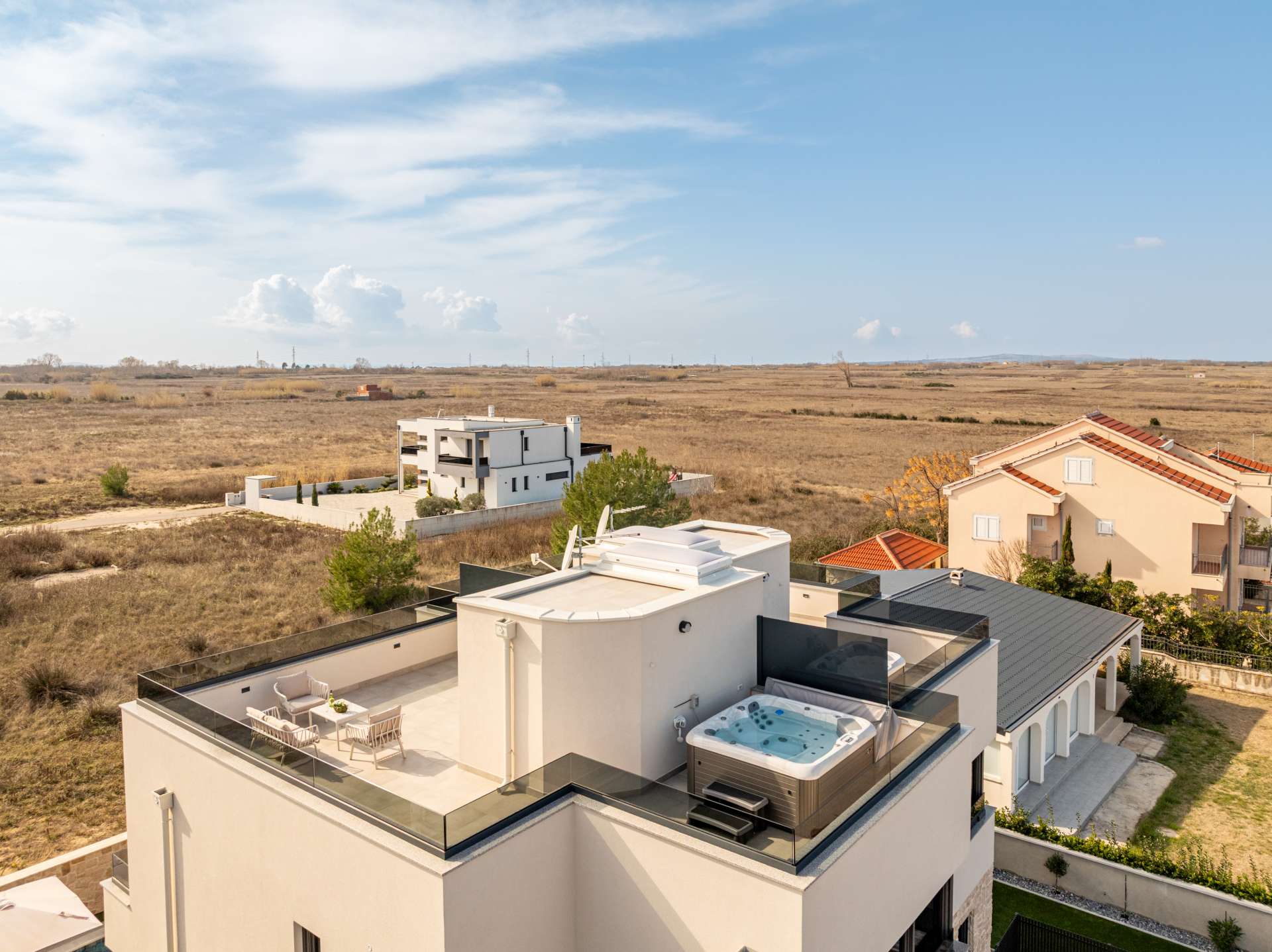 Seaview Villa Sal with pool, jacuzzi and sauna