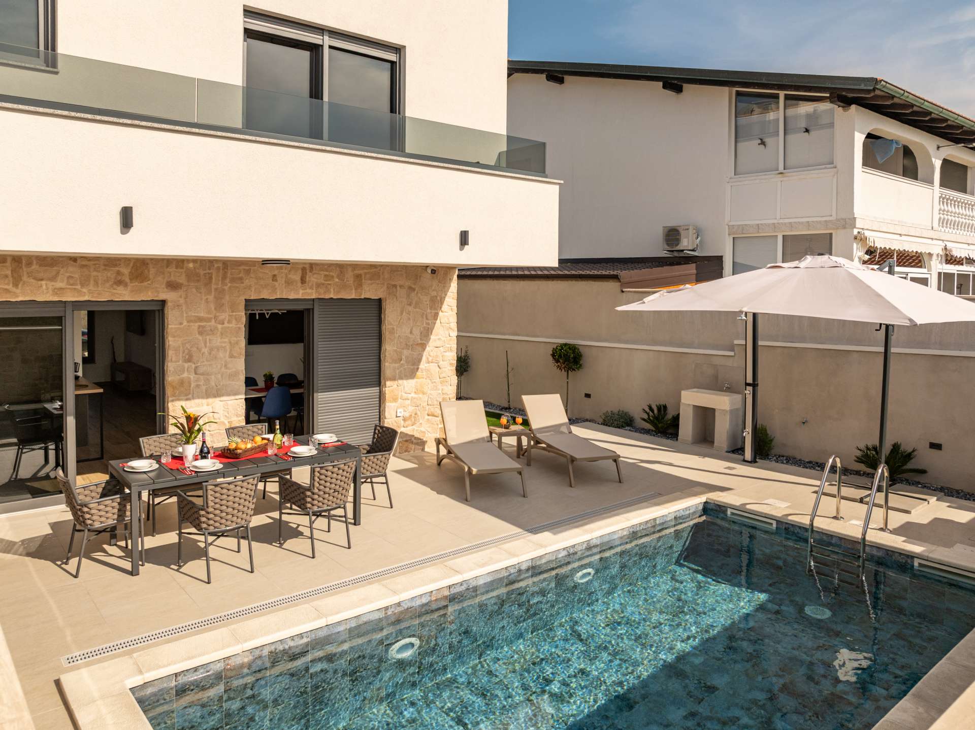 Seaview Villa Sal with pool, jacuzzi and sauna