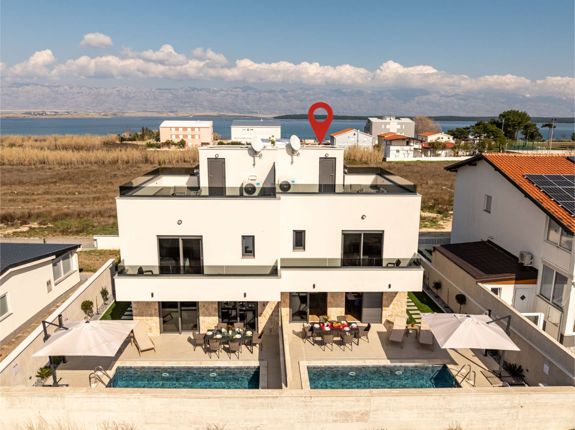 Seaview Villa Sal with pool, jacuzzi and sauna
