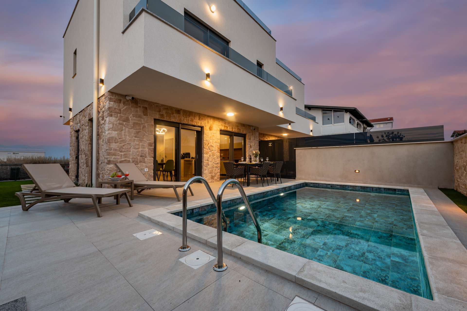 Seaview villa Mar with pool, jacuzzi and sauna