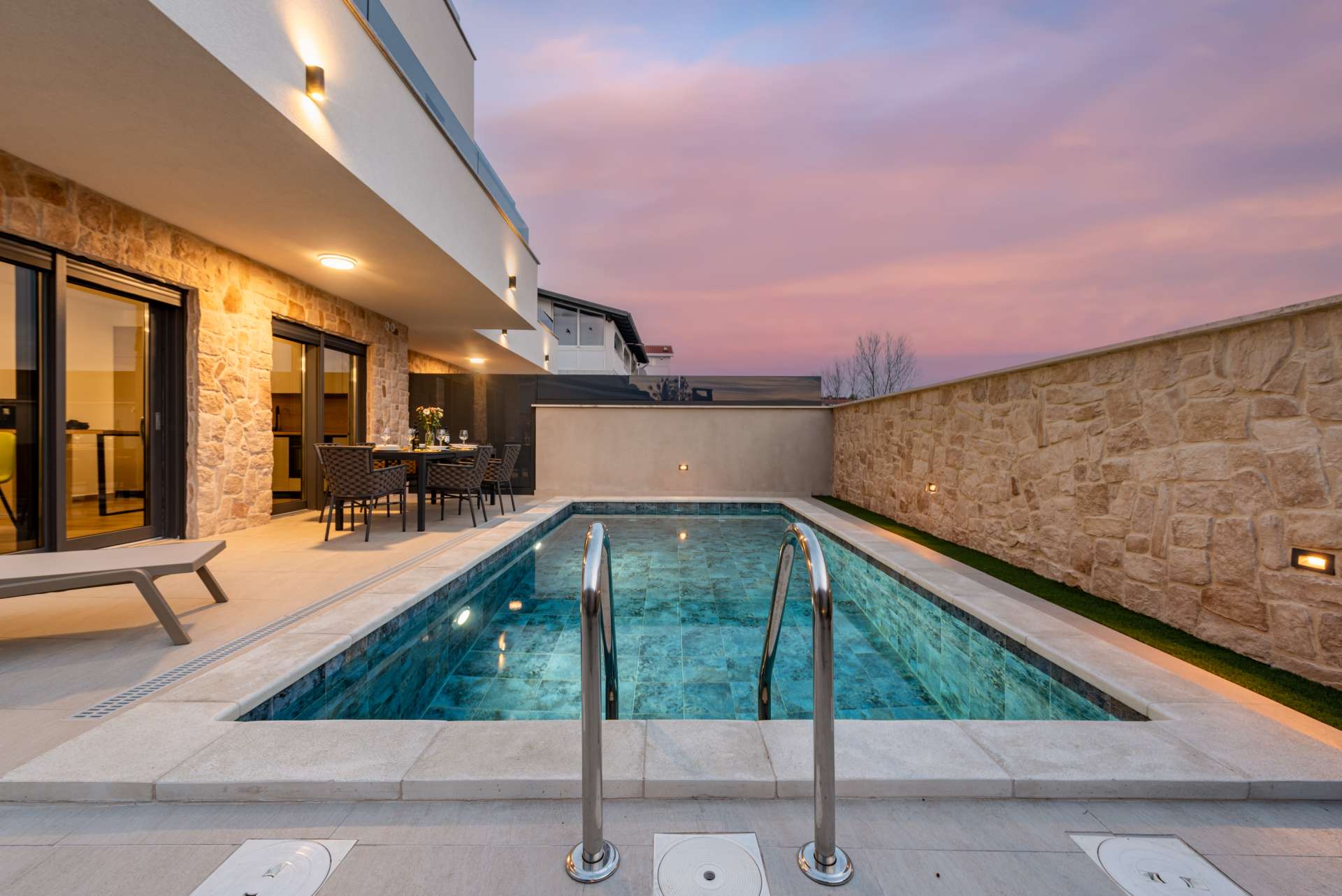 Seaview villa Mar with pool, jacuzzi and sauna