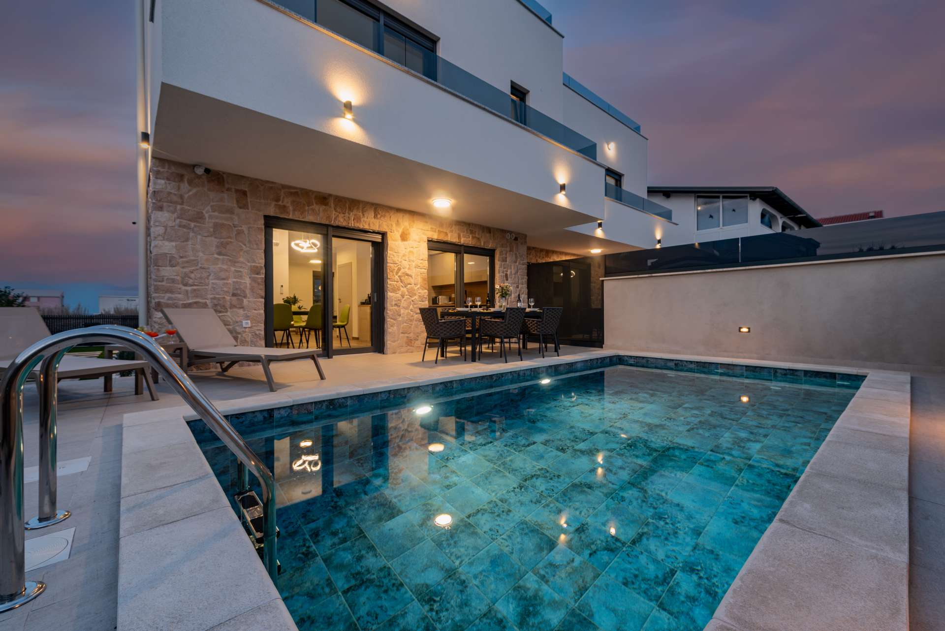 Seaview villa Mar with pool, jacuzzi and sauna