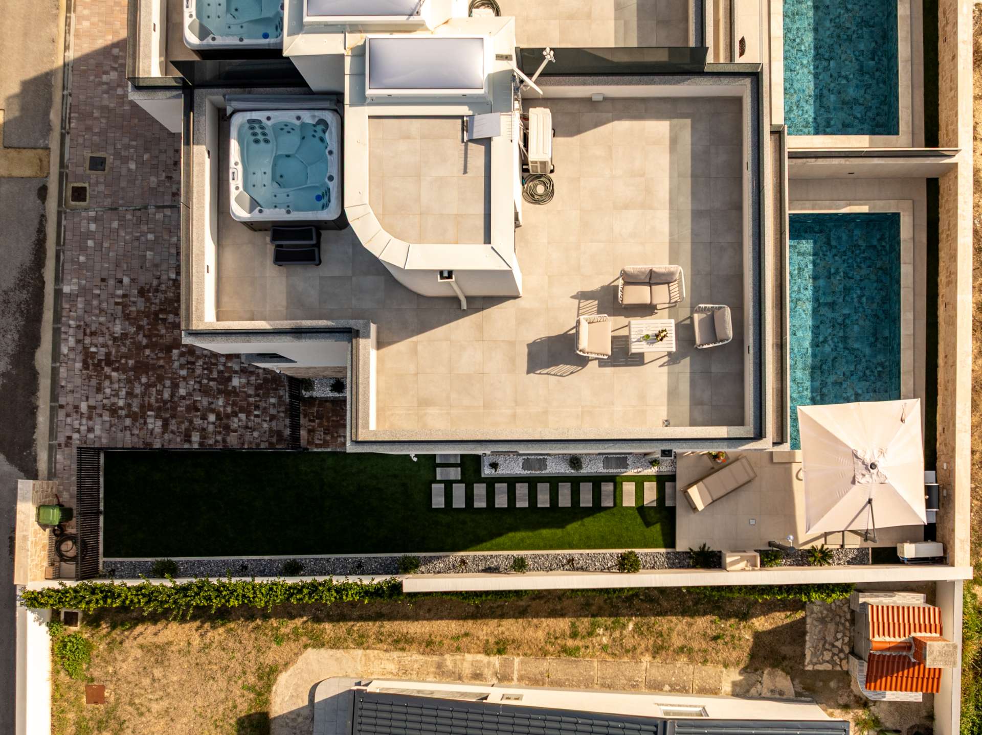 Seaview villa Mar with pool, jacuzzi and sauna