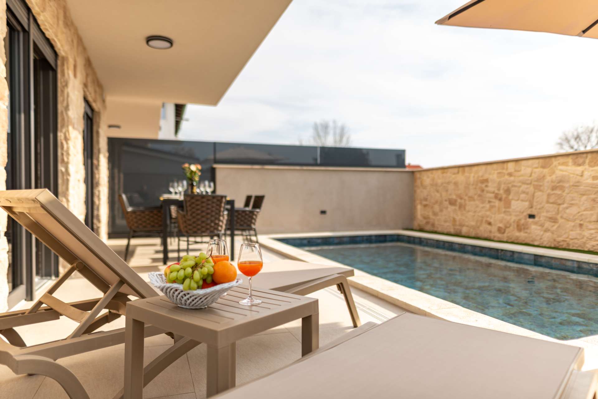 Seaview villa Mar with pool, jacuzzi and sauna