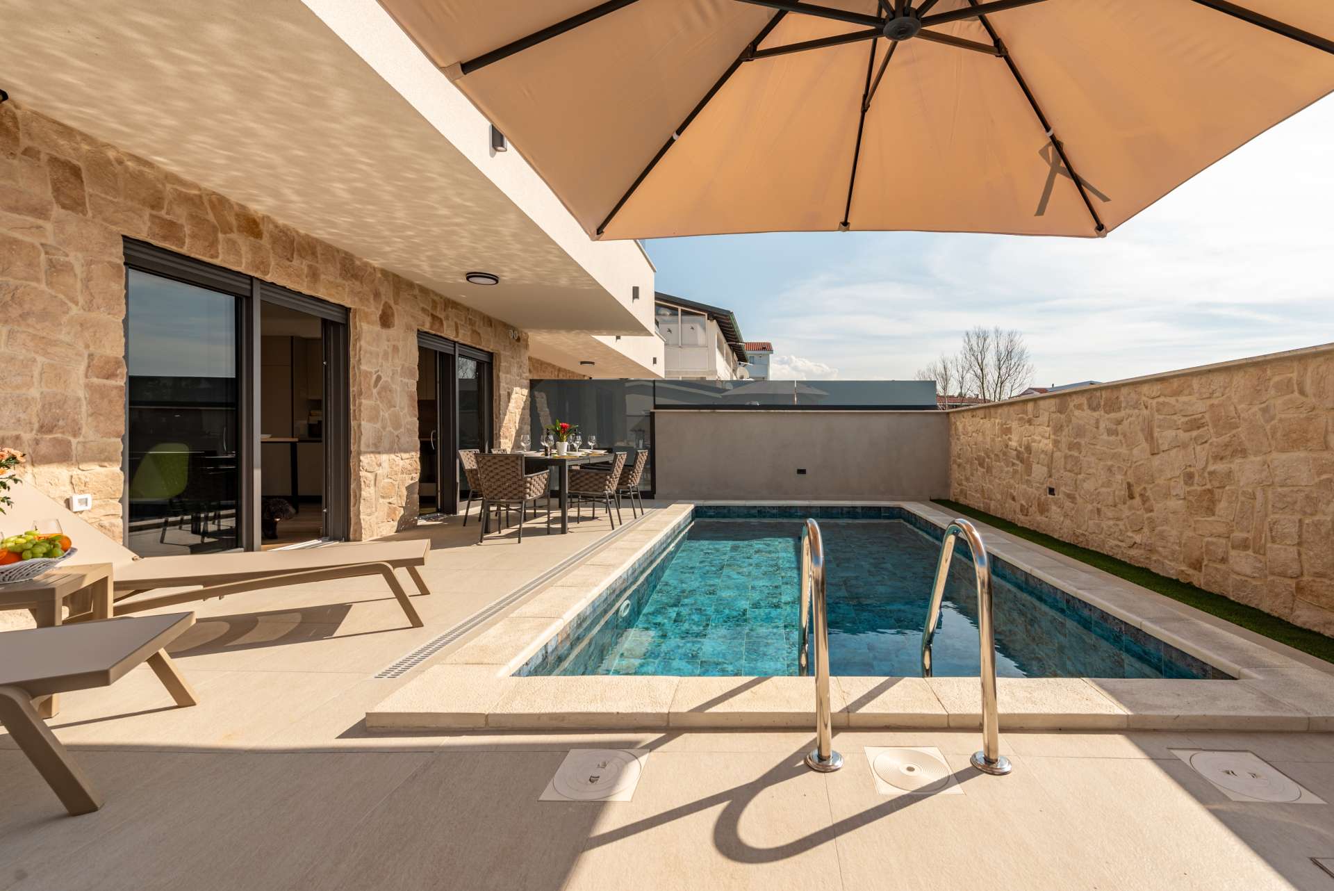 Seaview villa Mar with pool, jacuzzi and sauna
