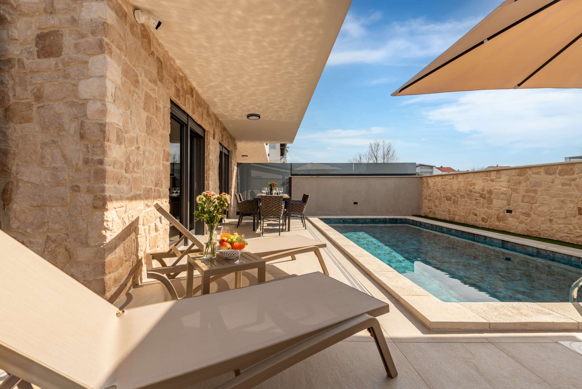Seaview villa Mar with pool, jacuzzi and sauna