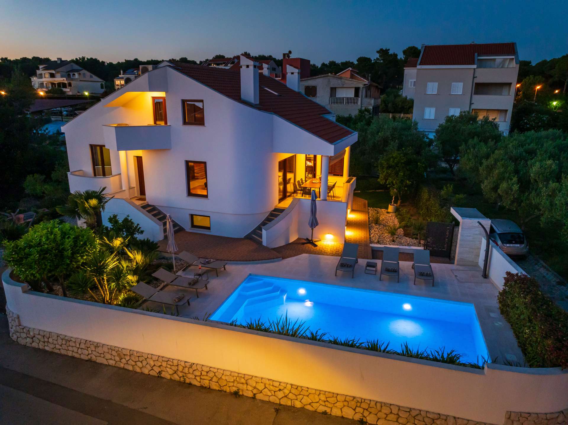 Seaview villa Tia with pool