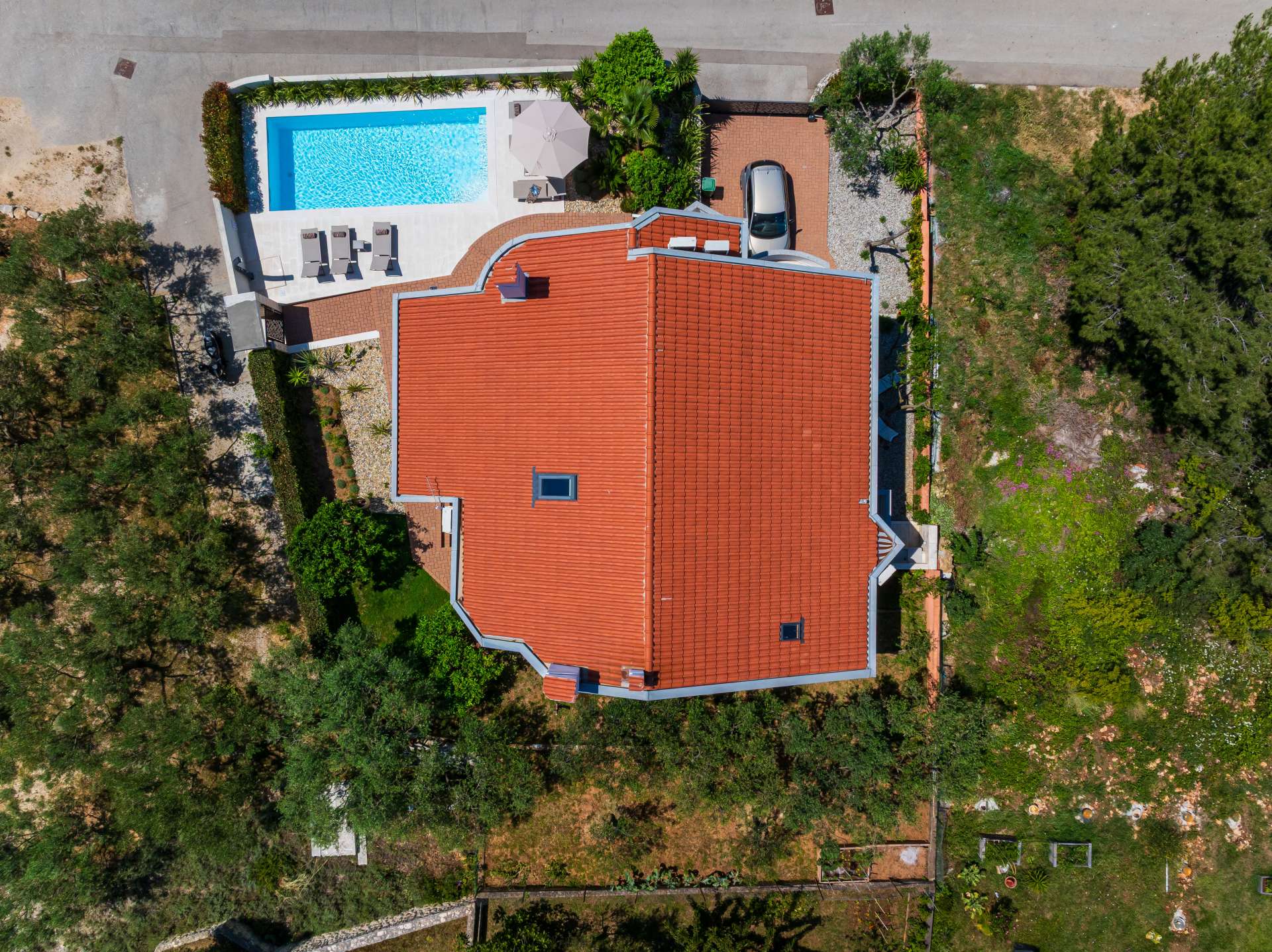 Seaview villa Tia with pool