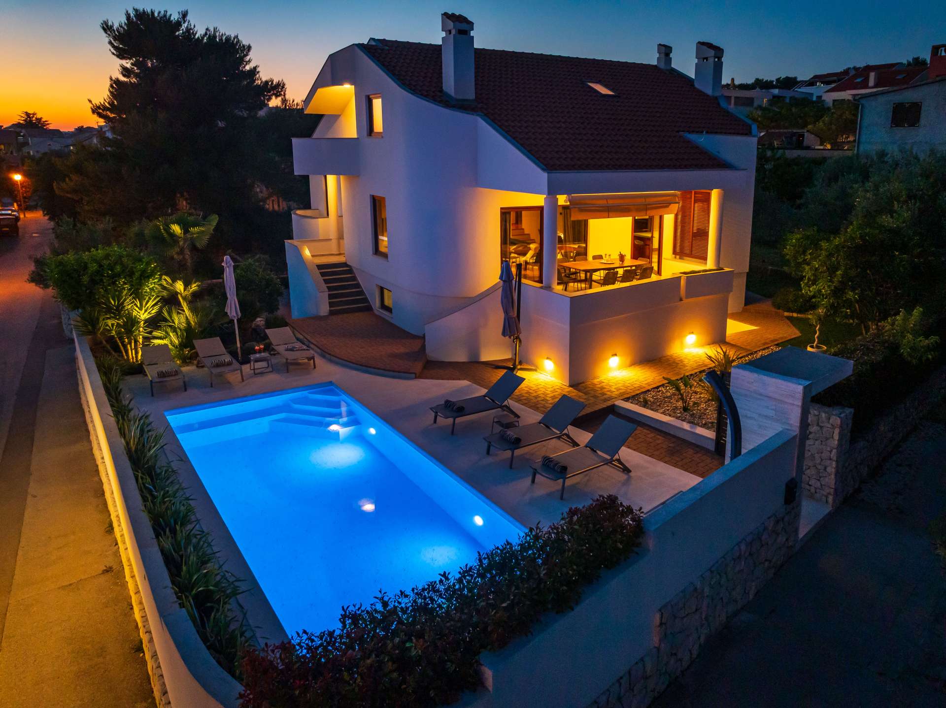 Seaview villa Tia with pool