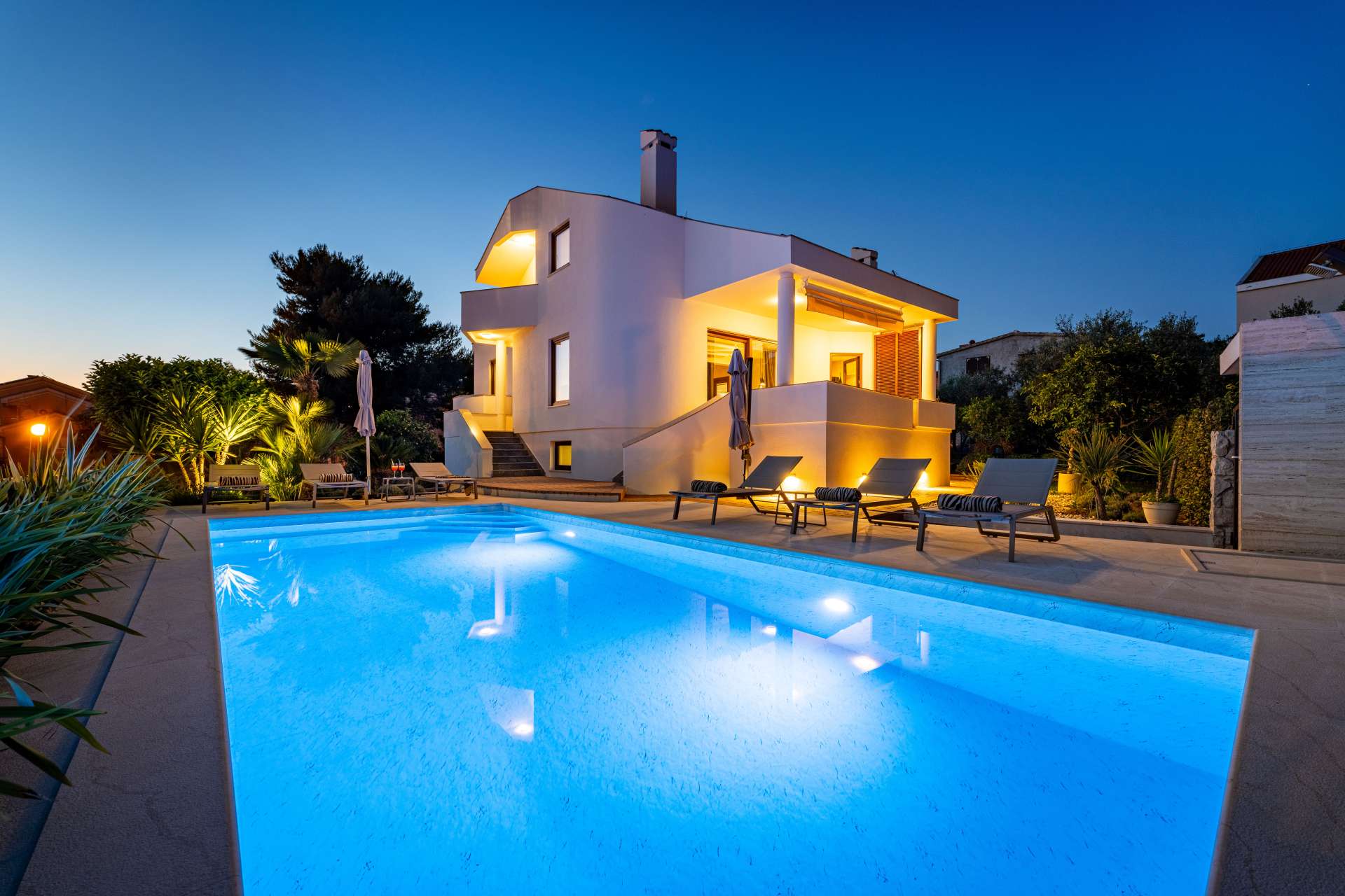 Seaview villa Tia with pool