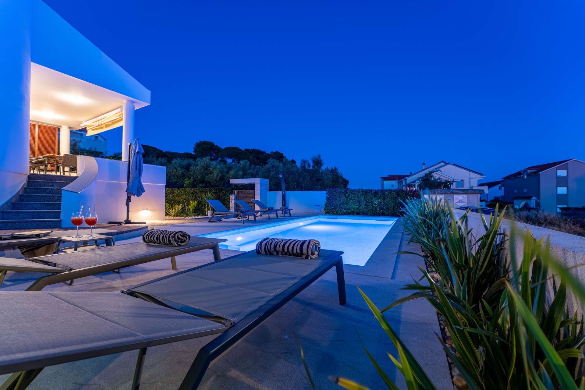 Seaview villa Tia with pool