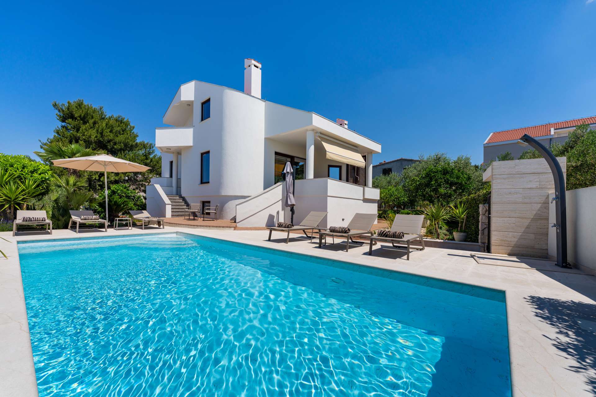 Seaview villa Tia with pool