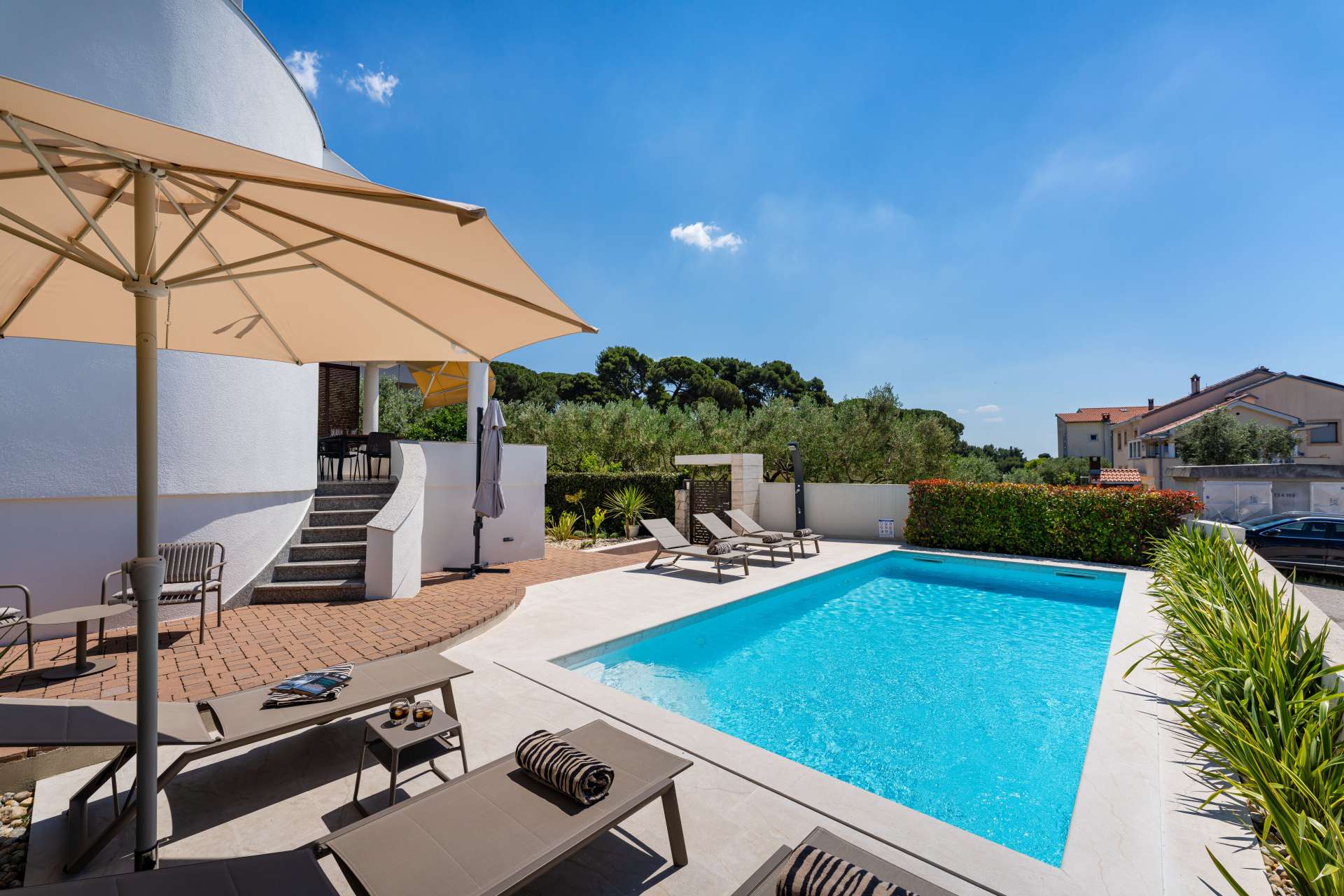 Seaview villa Tia with pool