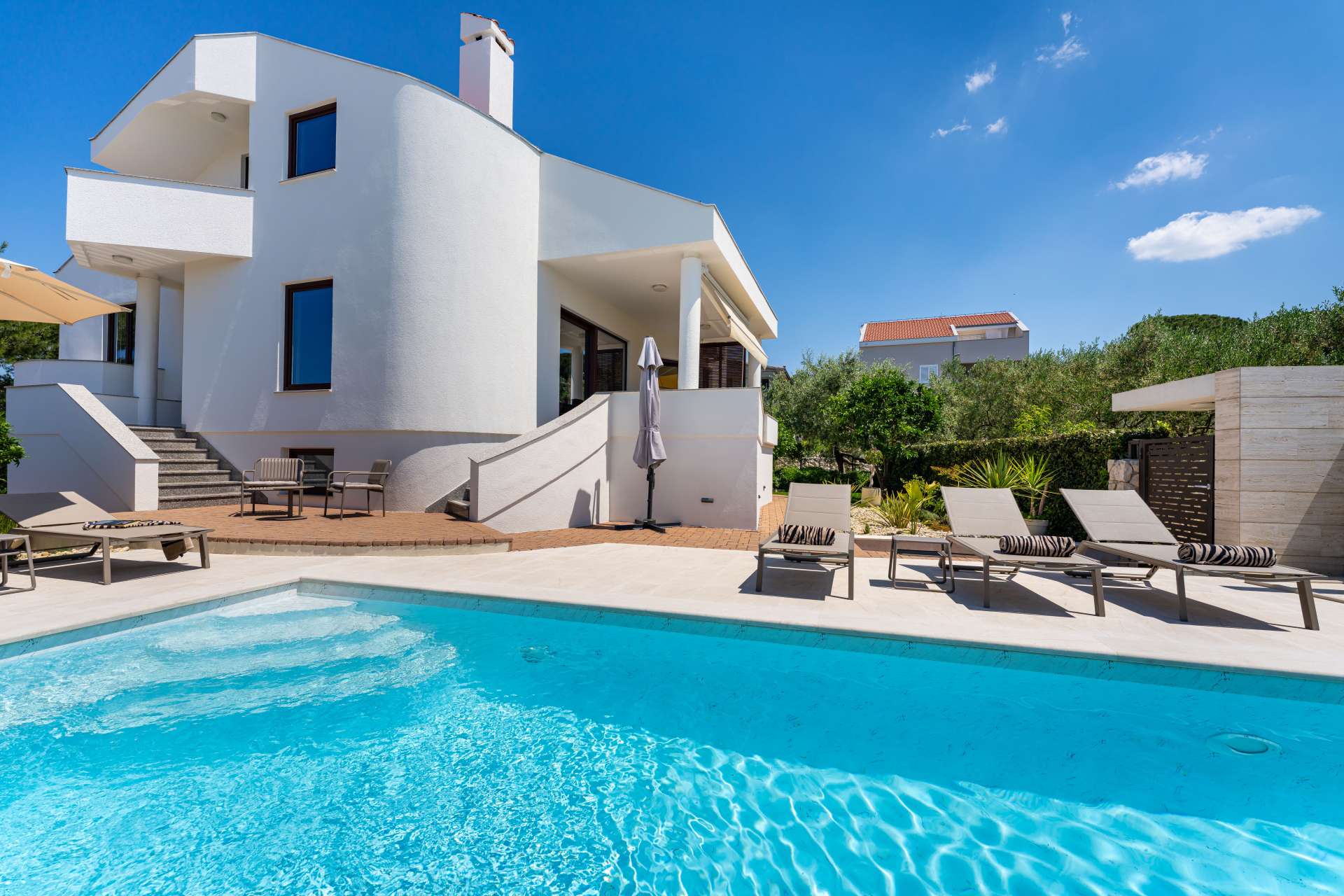 Seaview villa Tia with pool