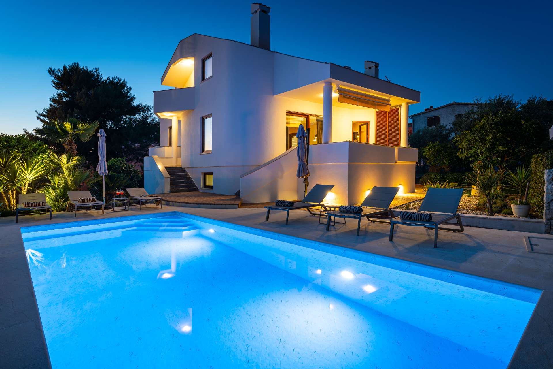 Seaview villa Tia with pool