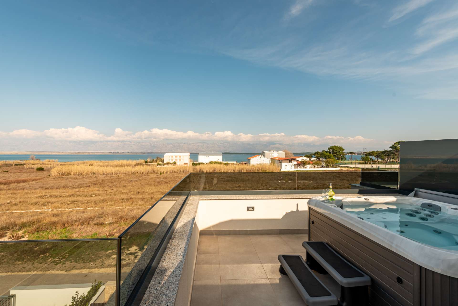 Seaview Villa Sal with pool, jacuzzi and sauna