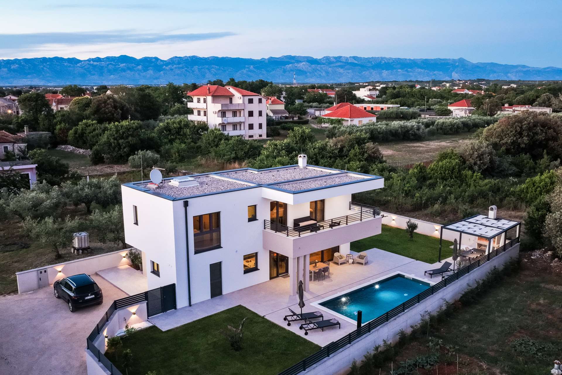 Villa Arboria with heated pool